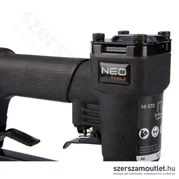 NEO TOOLS Pneumatikus tűzőgép, TYP80, 6-16mm, 1/4", 6,3bar