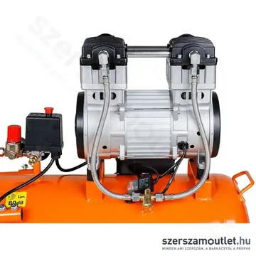 NEO TOOLS Kompresszor, kefe- és olajmentes motorral, 80Db, 50L, 8 bar, 180L/perc, 230V, 1100 W