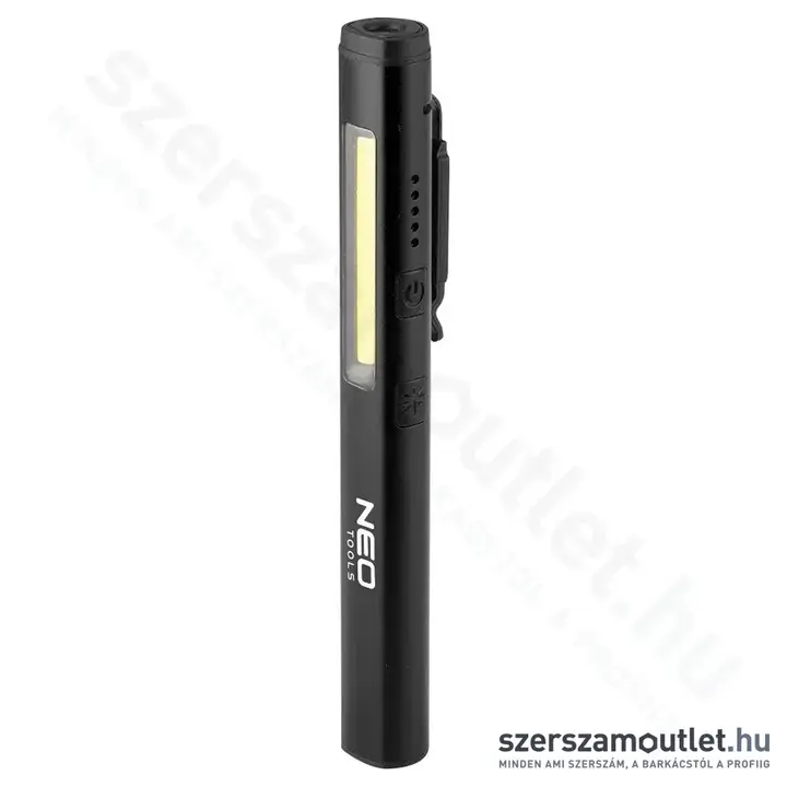 NEO TOOLS Akkus műhely vizsgálólámpa, lézer, UV, 450lum COB LED, 10W