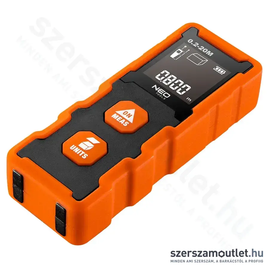 NEO TOOLS Lézeres távolságmérő, 20m