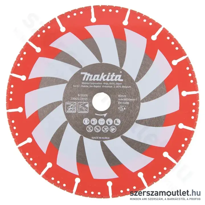 MAKITA RESCUE-CUT Vákuumforrasztott gyémánt vágótárcsa 230x22,23x3,1mm