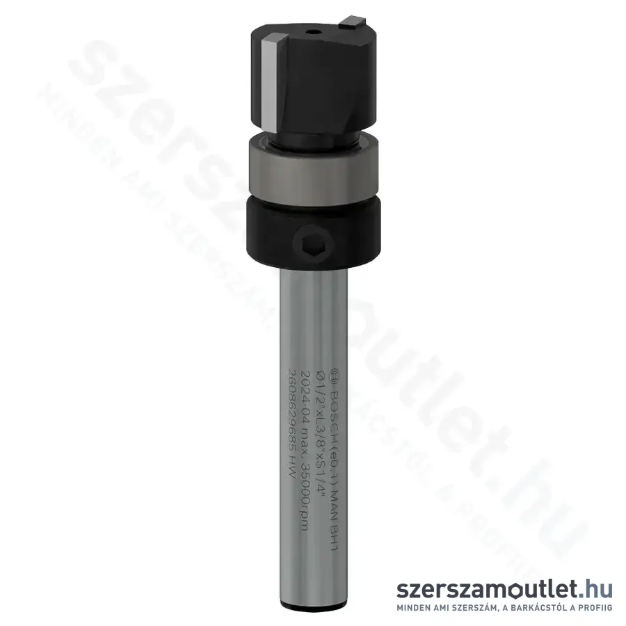 BOSCH PRO Felső csapágyas színelő horonymarószár, 2 horony, 12,7x9,5/56mm