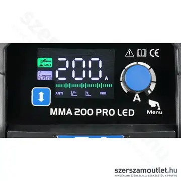 PANELECTRODE ER 23 MMA 200 PRO LED Inverteres hegesztőgép TIG, IP21S, 230V