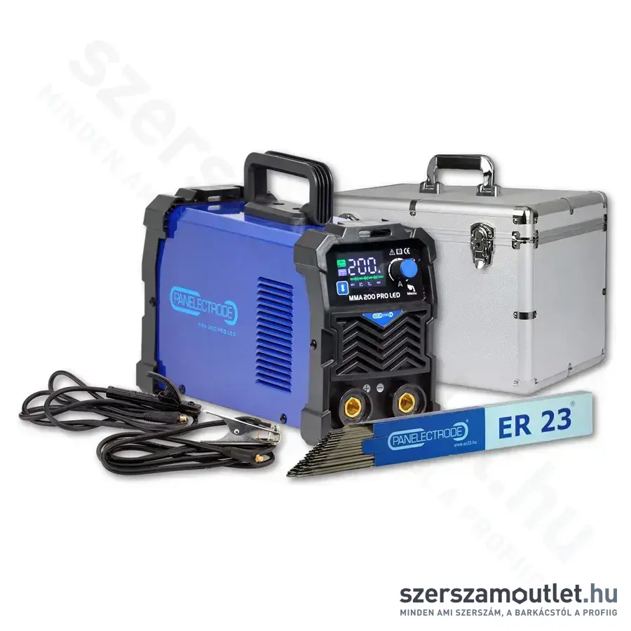 PANELECTRODE ER 23 MMA 200 PRO LED Inverteres hegesztőgép TIG, IP21S, 230V