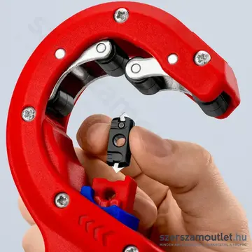 KNIPEX DPT50 Csővágó vastag falú műanyag csövekhez, 32/40/50mm, 2,5-3,5mm (90 23 02 BK)