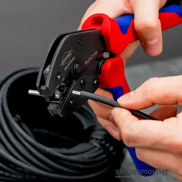 KNIPEX MultiCrimp Krimpelő fogó cseretárral, 0,25-6mm2, AWG24-10, 250mm (97 33 03)