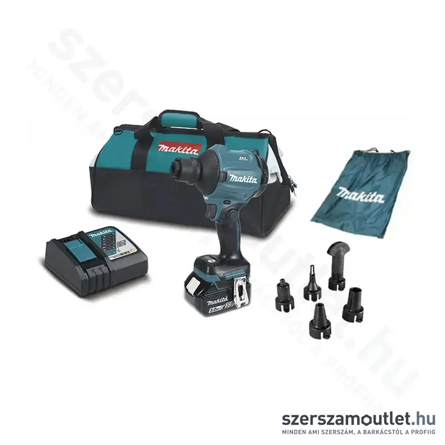 MAKITA DAS180RT Akkus légfúvó táskában (18V/1x5,0Ah)(Készlet erejéig)