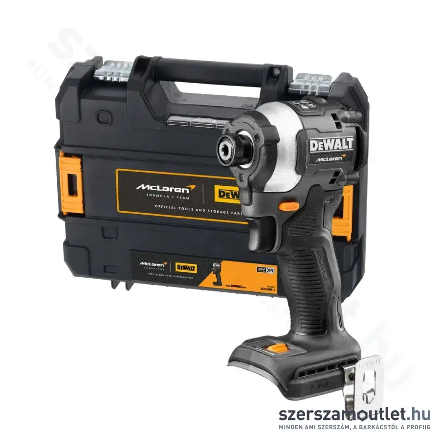 DEWALT X MCLAREN 18V XR 1/4" ÜTVECSAVAROZÓ TSTAK kofferben (Akku és töltő nélkül!)
