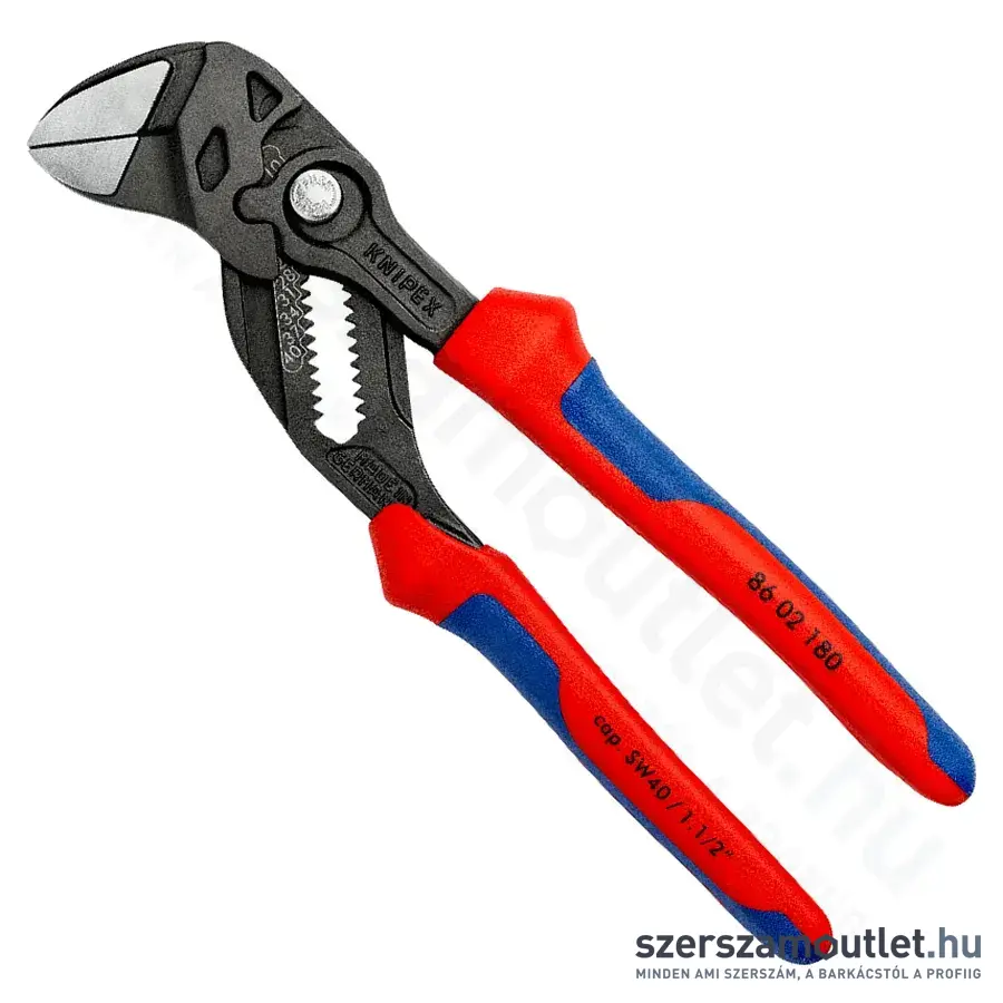 KNIPEX Fogó és csavarkulcs 180mm (86 02 180)