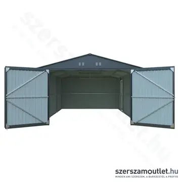 RIWALL RMCG 20x13 Anthracite Fém garázs nyeregtetővel, 3,86x6m (Antracit)