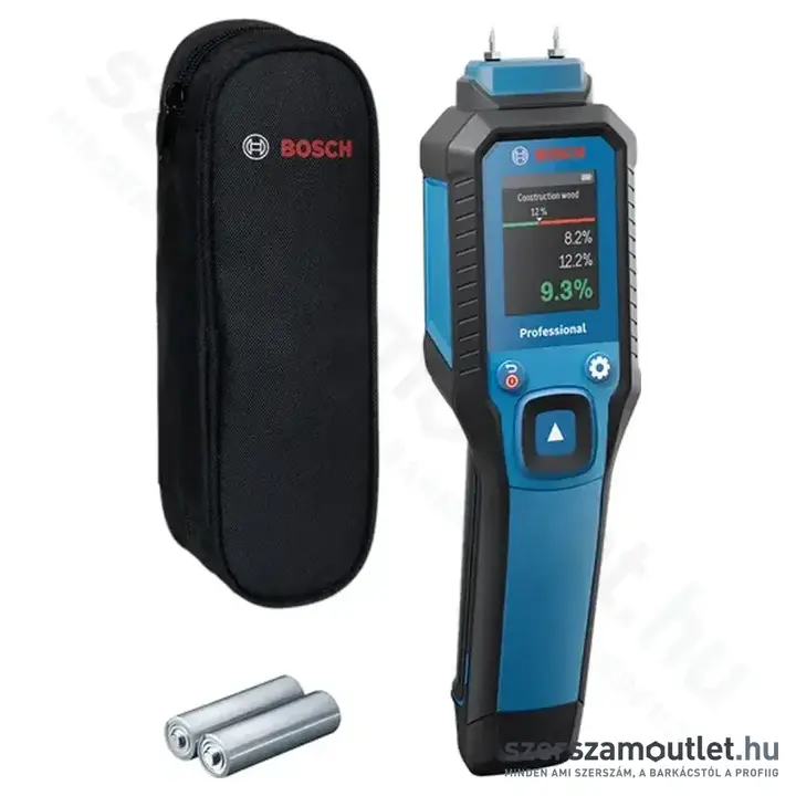 BOSCH GMP 1-13 Professional Fanedvesség-mérő, IP65, LCD, 2", 240x320px (2xAA elem)