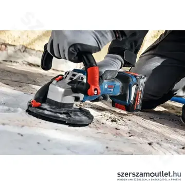 BOSCH GBR 18V-15 S Prof. Akkus szénkefementes betoncsiszoló, M14, 125mm, 18V (Akku/töltő nélkül)