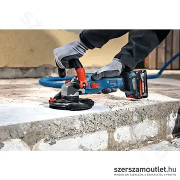 BOSCH GBR 18V-15 S Prof. Akkus szénkefementes betoncsiszoló, M14, 125mm, 18V (Akku/töltő nélkül)