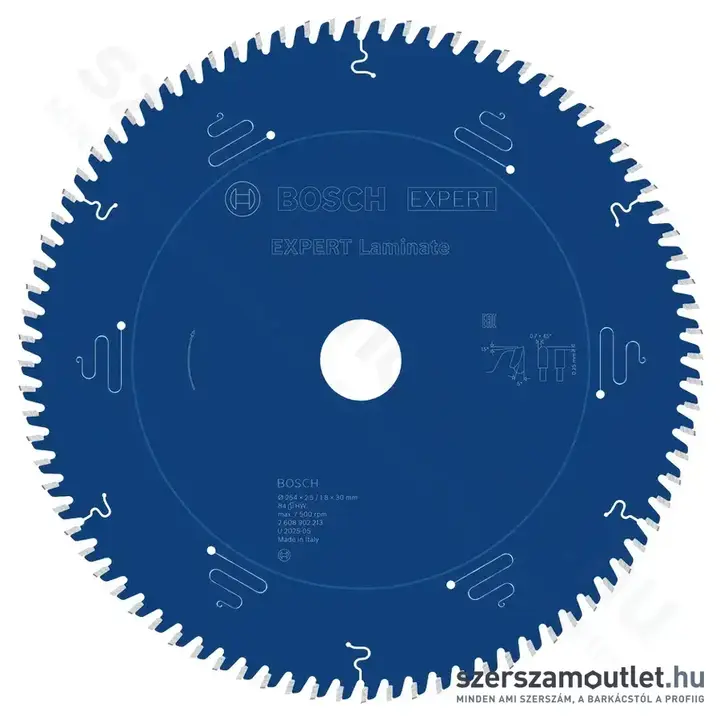 BOSCH EXPERT Laminate Körfűrészlap, T84, 254x30x2,5mm