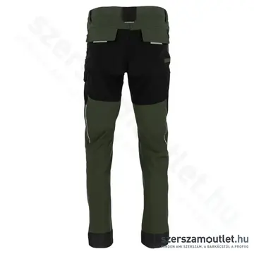 LAHTI PRO SLIM-FIT Munkavédelmi nadrág L-es (Sötétzöld/Fekete)