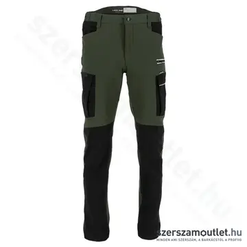 LAHTI PRO SLIM-FIT Munkavédelmi nadrág L-es (Sötétzöld/Fekete)