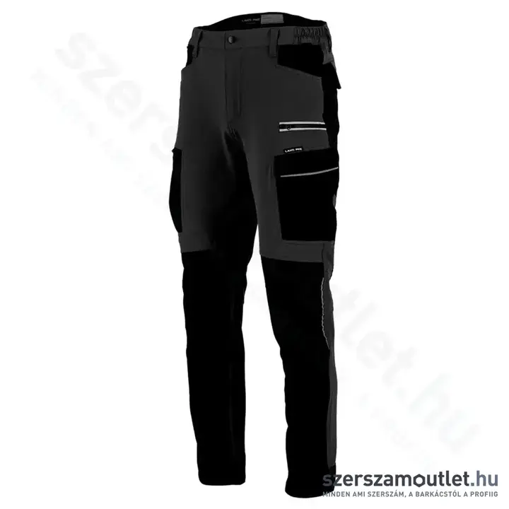 LAHTI PRO SLIM-FIT Munkavédelmi nadrág XXL-es (Szürke/Fekete)