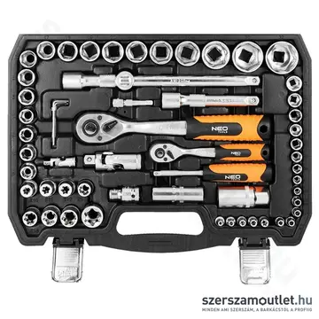 NEO TOOLS Dugókulcskészlet 1/2", 1/4", 108db-os