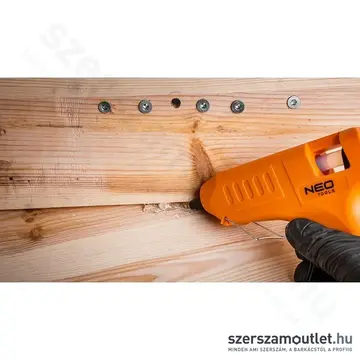 NEO TOOLS Ragasztópisztoly, 11mm, 40W + ragasztórúd, 24db