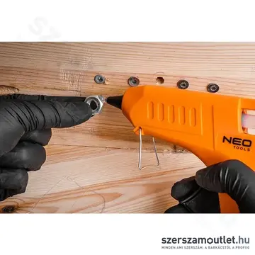 NEO TOOLS Ragasztópisztoly, 11mm, 40W + ragasztórúd, 24db