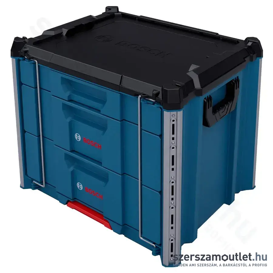 BOSCH L-BOXX Contractor Drawer 3 Szerszámosláda szett 50kg, 432x559x476mm