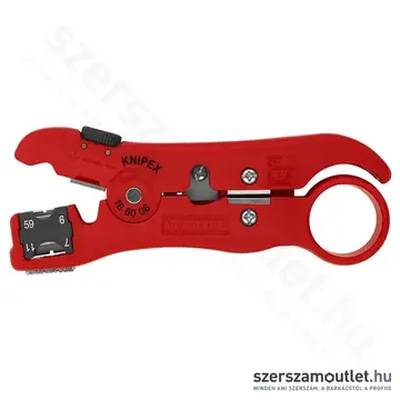 KNIPEX Huzalcsupaszító szerszám koaxiális és adatkábelekhez, 125mm (16 60 06 SB)