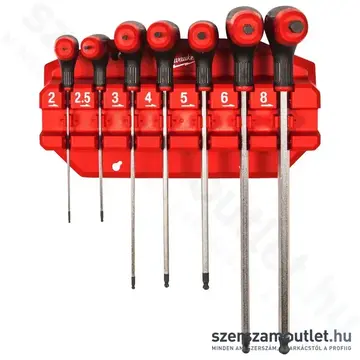 MILWAUKEE HEX T-kulcs készlet 7 részes (H2-H8)