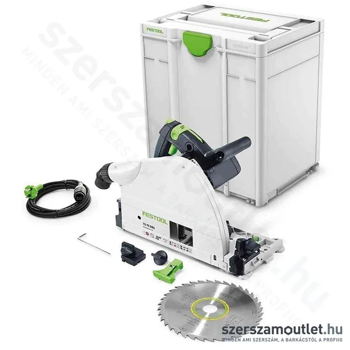 FESTOOL TS 75 EBQ-Plus Merülőfűrész Systainer-ben (1600W/210mm)