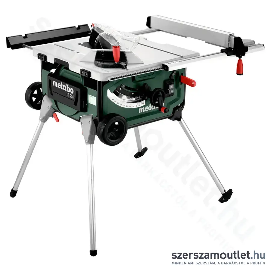 METABO TS 254 MOBIL Asztali körfűrész tartóállvánnyal (Lágyindítás) (2000W/254mm)