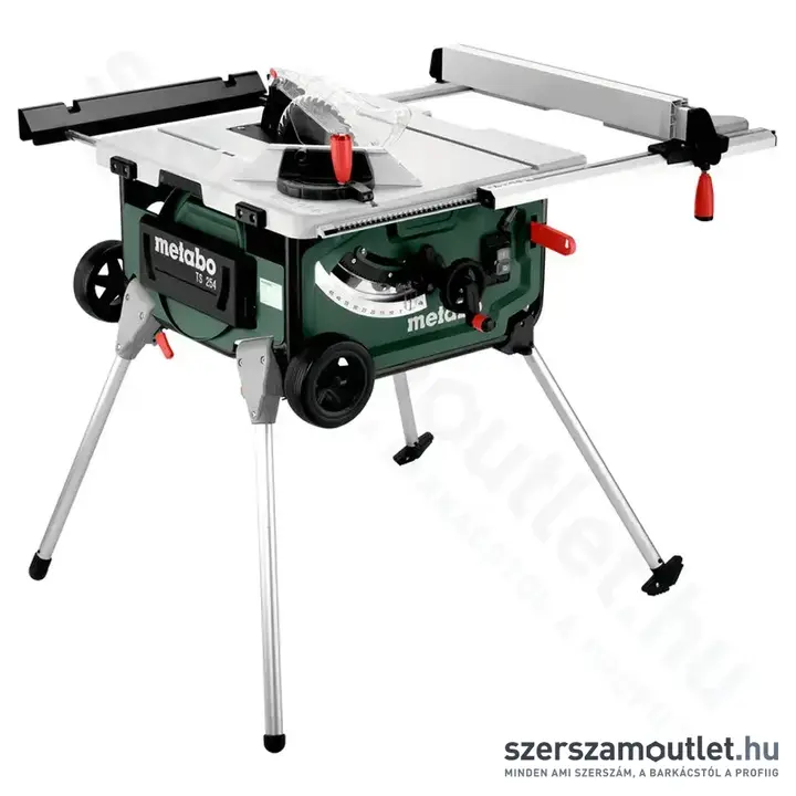 METABO TS 254 MOBIL Asztali körfűrész tartóállvánnyal (Lágyindítás) (2000W/254mm)