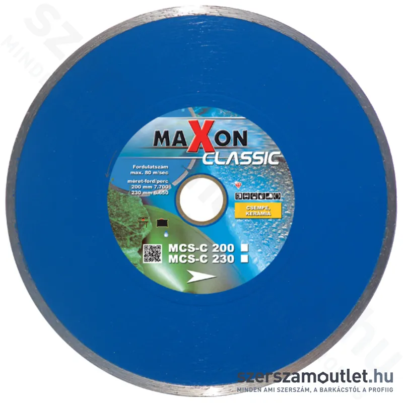 DIATECH MAXON Gyémánttárcsa csempevágáshoz 125mm (MCS125C)