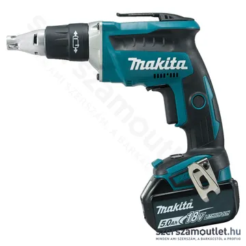 MAKITA DFS452RTJ Akkus szénkefe mentes csavarbehajtó MAKPAC kofferben 2db(18V 5,0Ah)akku+töltő