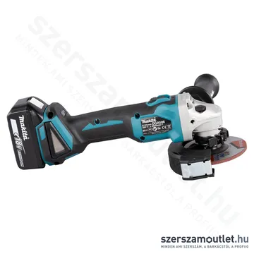 MAKITA DGA506RTJ Akkus szénkefementes sarokcsiszoló 125mm MAKPAC kofferben (2x18V/5,0Ah)