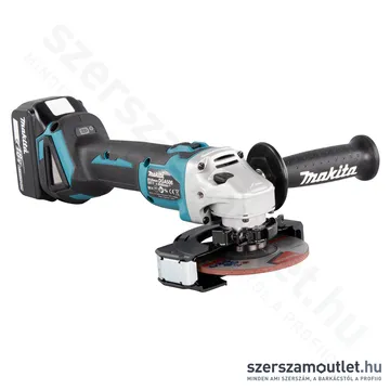 MAKITA DGA506RTJ Akkus szénkefementes sarokcsiszoló 125mm MAKPAC kofferben (2x18V/5,0Ah)