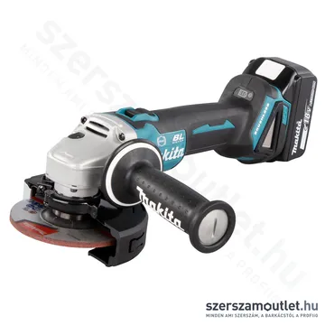 MAKITA DGA506RTJ Akkus szénkefementes sarokcsiszoló 125mm MAKPAC kofferben (2x18V/5,0Ah)