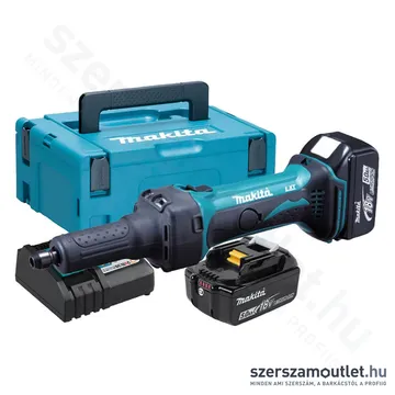 MAKITA DGD800RTJ Akkus egyenescsiszoló MAKPAC kofferben (2x18V/5,0Ah)