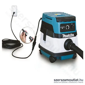MAKITA DVC860LZ HIBRID Akkus és hálózati száraz-nedves porszívó (2x18V) (Akku és töltő nélkül!)
