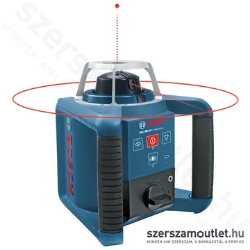 BOSCH GRL 300 HV Forgólézer +LR1 vevő +RC1 távirányító +koffer (PIROS) (0601061501)