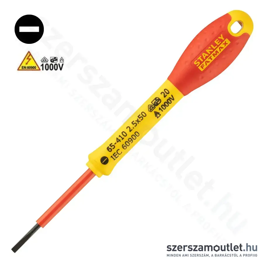 STANLEY FatMax SZIGETELT csavarhúzó lapos 2,5x50mm (0-65-410)