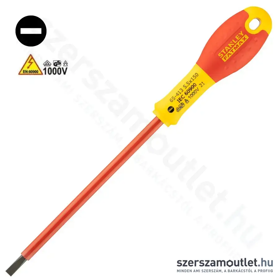 STANLEY FatMax SZIGETELT csavarhúzó lapos 5,5x150mm (0-65-413)