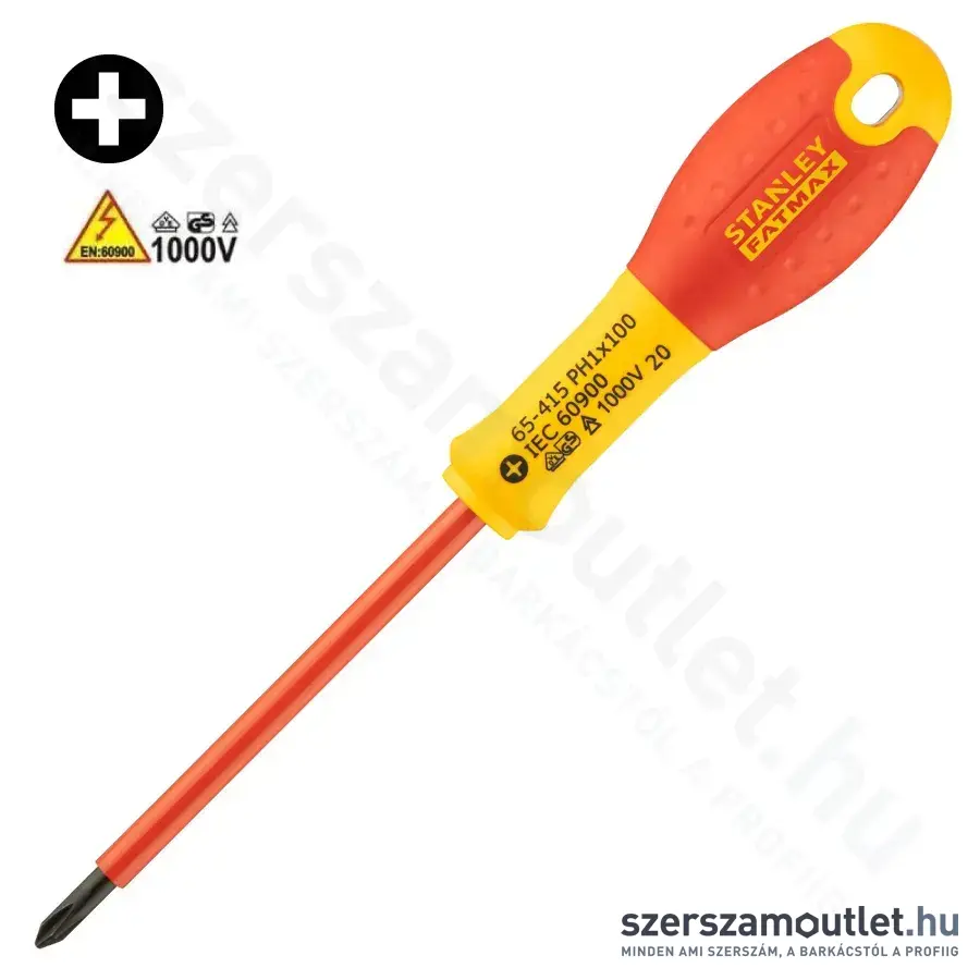 STANLEY FatMax SZIGETELT csavarhúzó PH1x100mm (0-65-415)