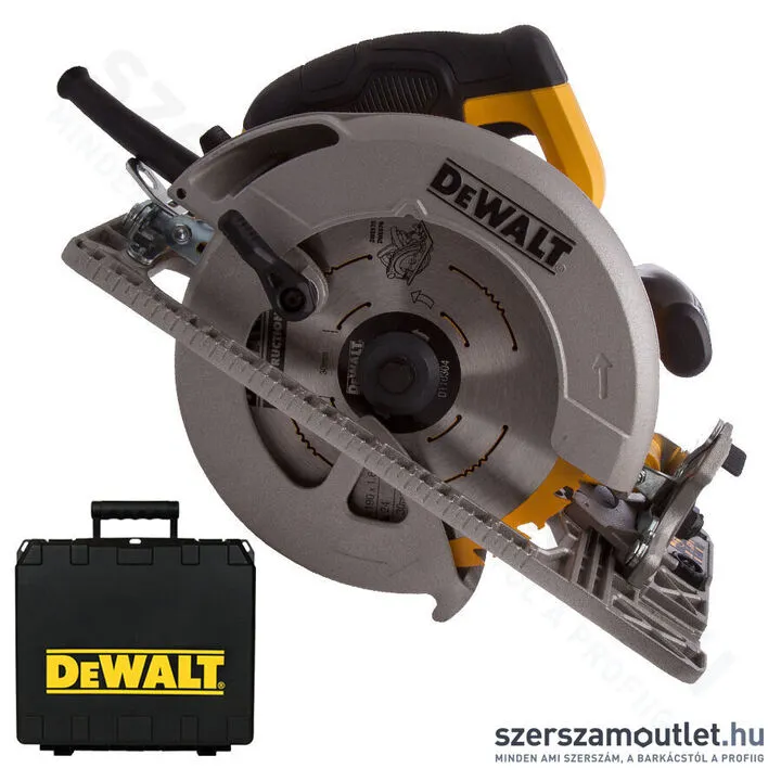 DEWALT DWE576K Kézi körfűrészgép kofferben (1600W/190mm)