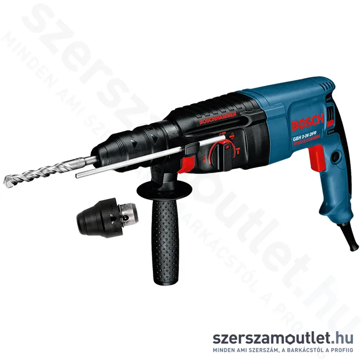 BOSCH GBH 2-26 DFR Fúró-vésőkalapács kofferben cseretokmánnyal (800W/2,7J) (0611254768)
