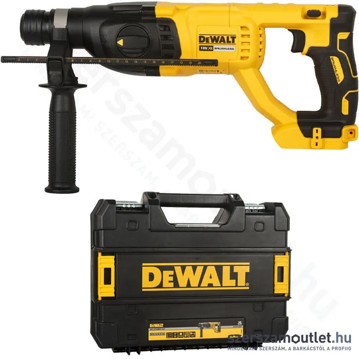 DEWALT DCH133NT Akkus szénkefementes fúró-vésőkalapács TSTAK kofferben (18V) (Akku és töltő nélkül!)