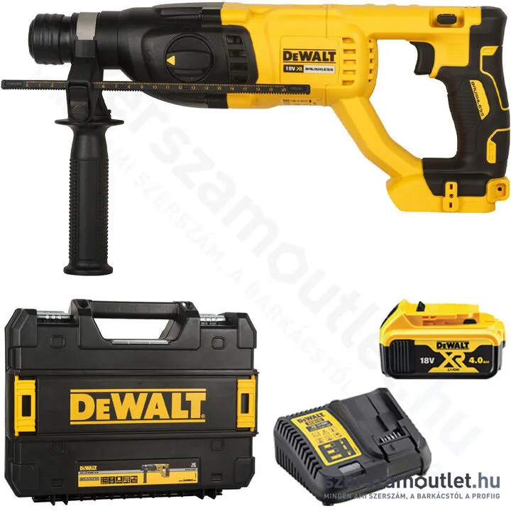 DEWALT DCH133M1 Akkus szénkefementes fúró-vésőkalapács TSTAK kofferben (2,6J/1x4,0Ah/18V)