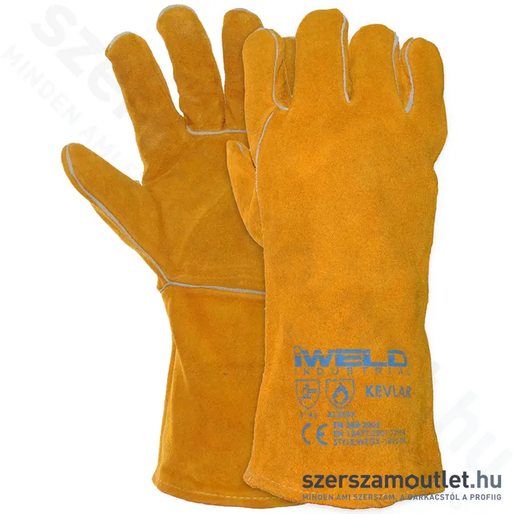 IWELD Hegesztő védőkesztyű bélelt, kevlar (XL/10) (WEGK-1410-YL) (50WEGK1410YL)