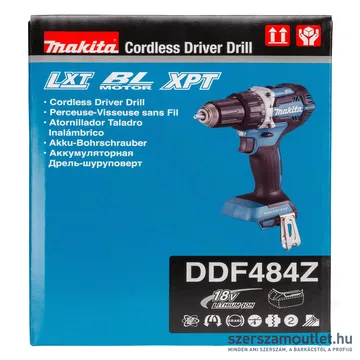 MAKITA DDF484Z Akkus szénkefementes fúró-csavarbehajtó (18V) (Akku és töltő nélkül!)
