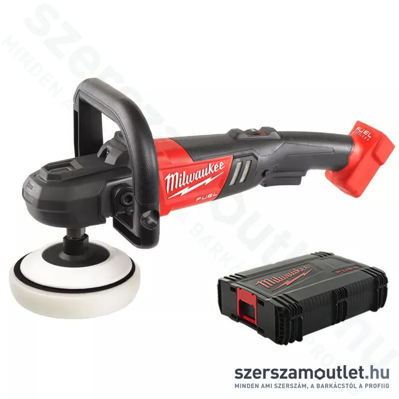 MILWAUKEE M18 FAP180-0X Akkus szénkefementes polírozógép HD kofferben (18V) (Akku és töltő nélkül!)