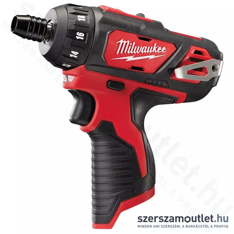 MILWAUKEE M12 BD-0 Akkus fúró-csavarbehajtó (12V) (Akku és töltő nélkül!) (4933441910)