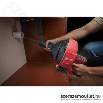 MILWAUKEE M12 BDC8-0 Akkus lefolyócső tisztító 8mm-es spirál kábellel (12V) (Akku és töltő nélkül!)